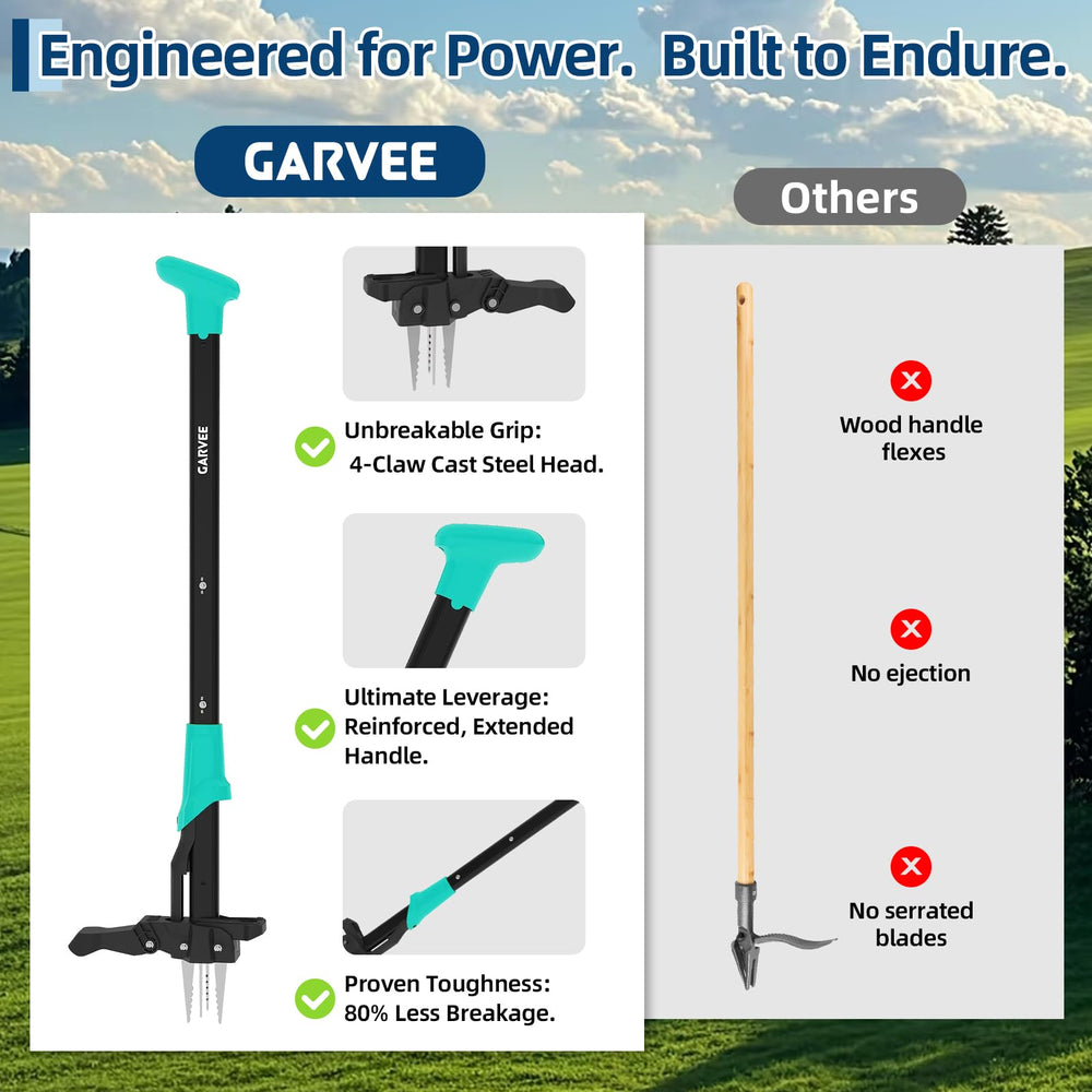 Garvee placed in backyard with lawn demonstrating chemical-free garden care