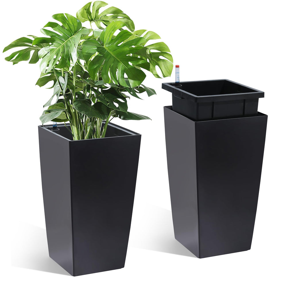 Garvee maceta frontal elegante y durable para ambientes interiores y exteriores