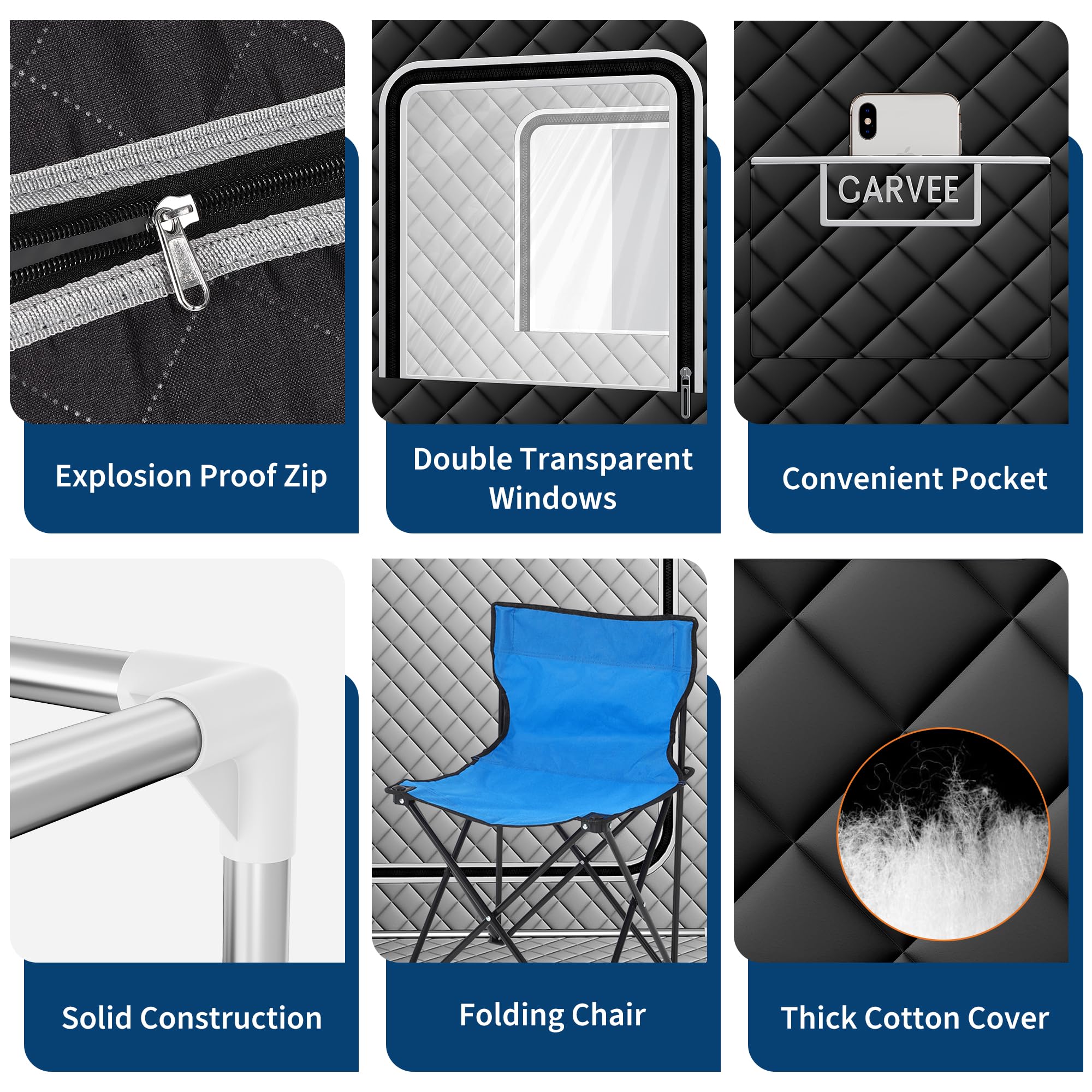 Garvee built-in pocket and timer control close-up for easy access