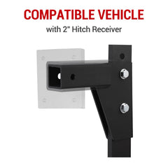 Garvee installed in a 2-inch receiver on tractor for fast, secure mounting
