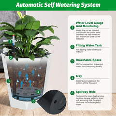 Garvee water-level indicator detail showing easy monitoring for consistent hydration