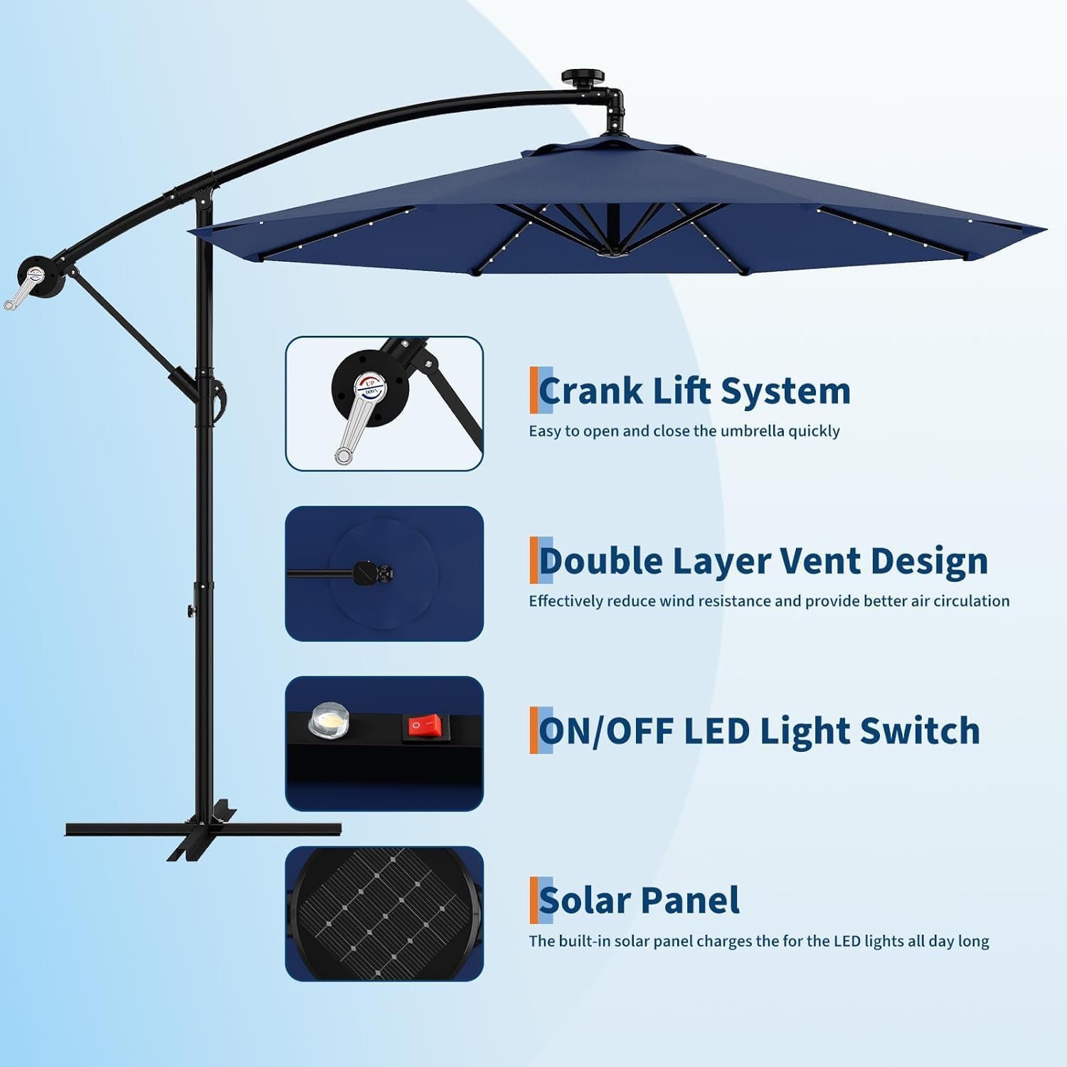 Garvee reinforced rib and pole connection for stronger wind resistance