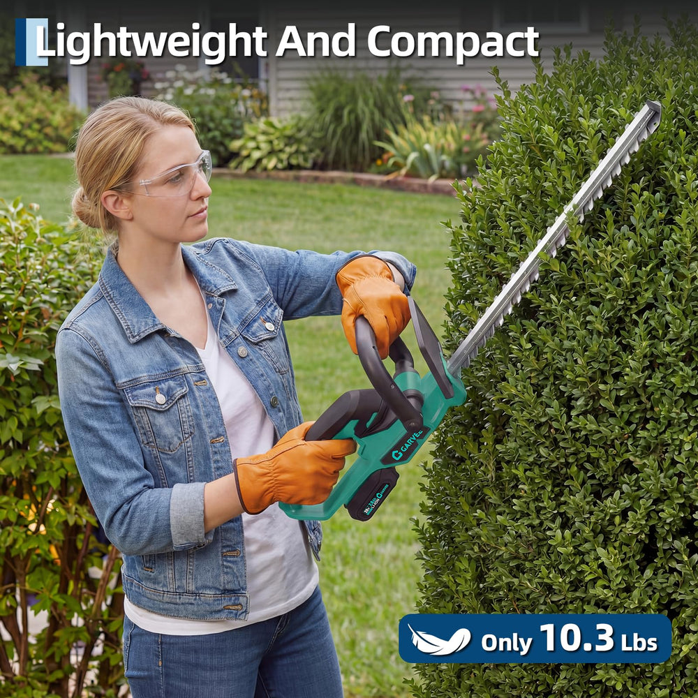 Garvee side profile illustrating lightweight 10 lb balance for reduced fatigue