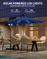Garvee solar panel on top charging LEDs for energy-free illumination