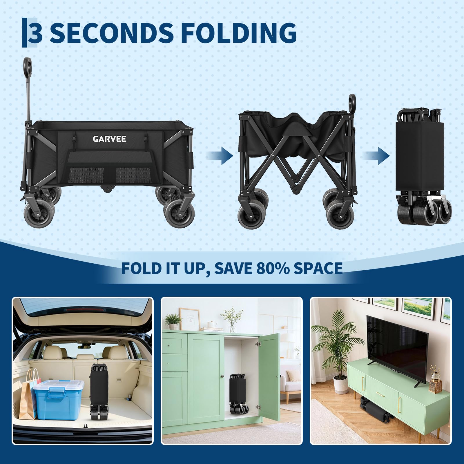 Garvee storage cover and strap protecting gear on the go