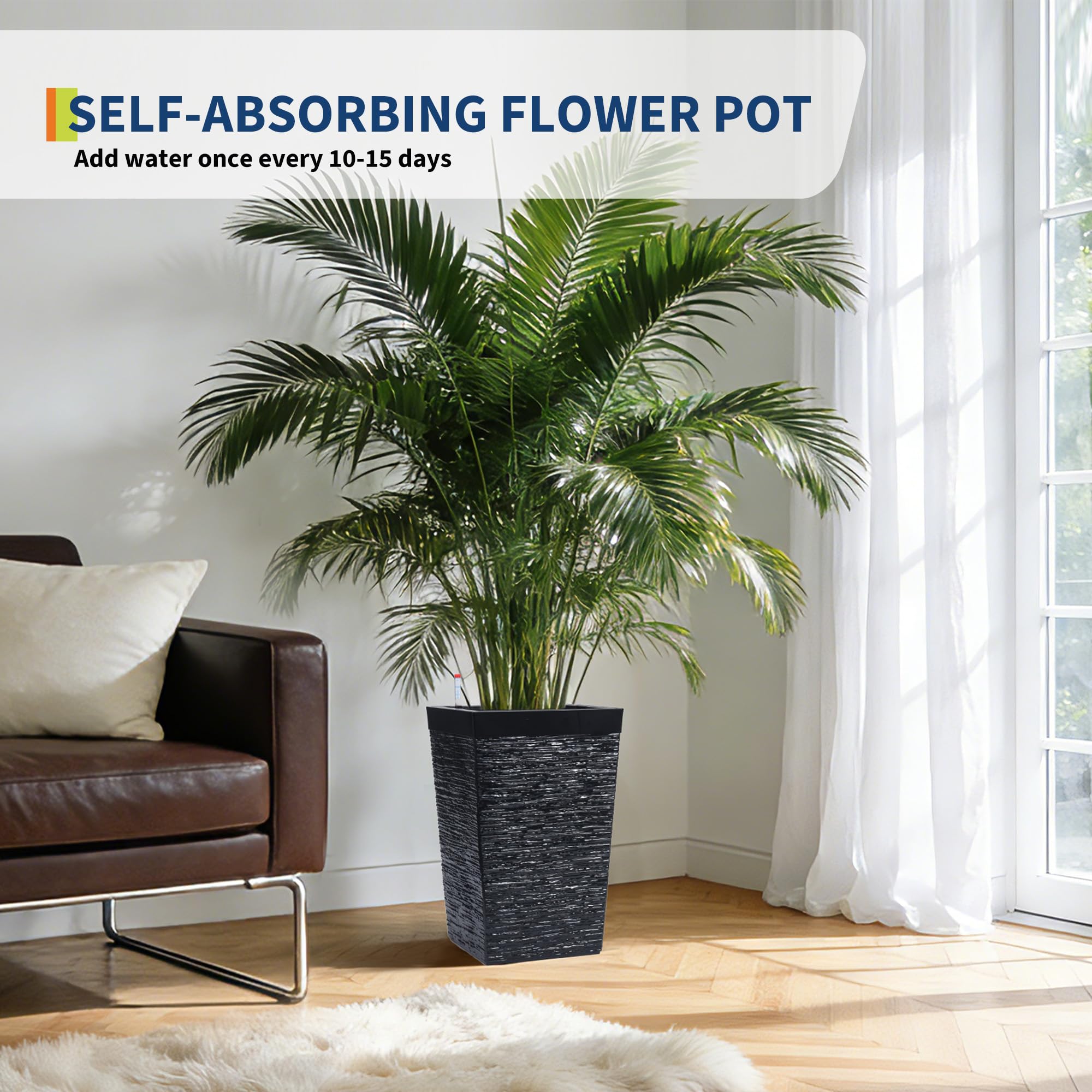 Garvee top view displaying 11.2-inch mouth diameter for larger root ball plants
