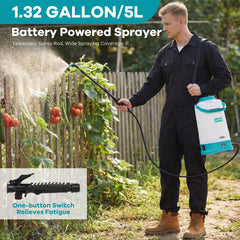 Garvee wand and nozzle detail demonstrating targeted spray and versatility