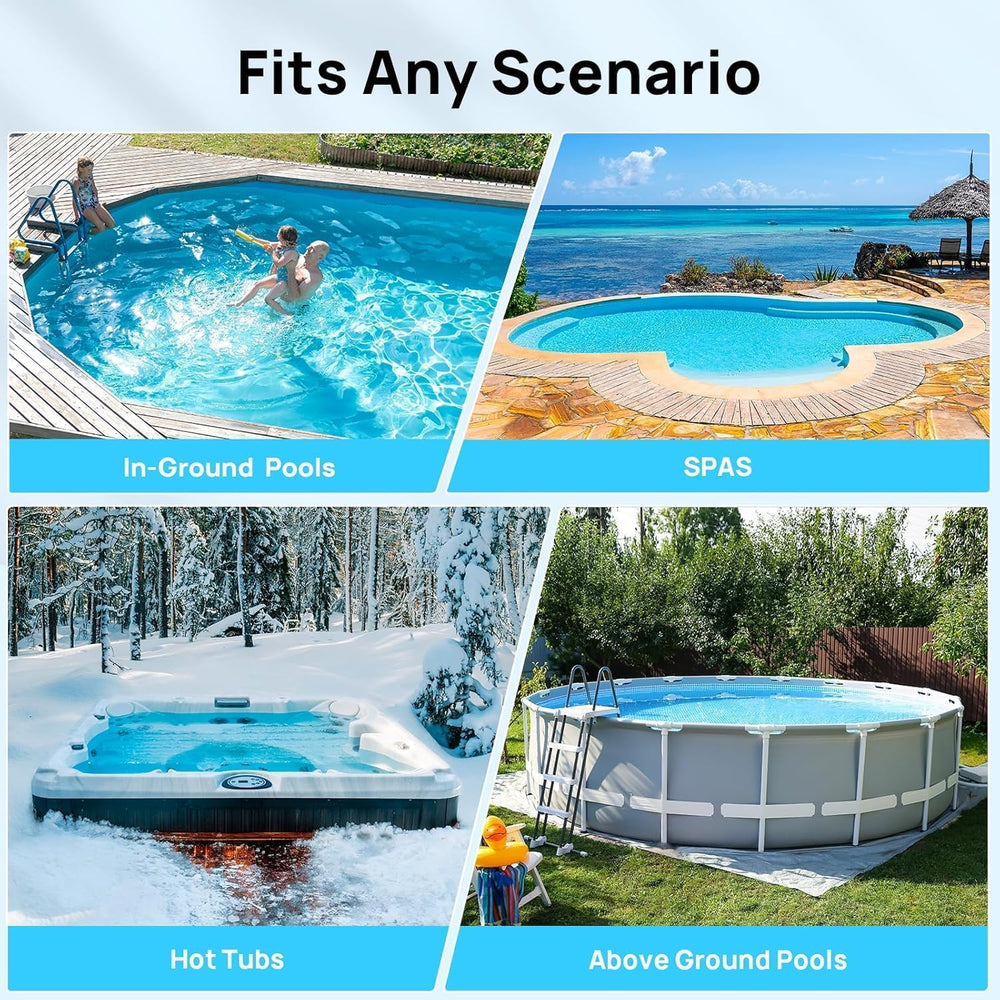GarveeLife included accessories laid out including short handle, pole, and filter bags for versatility