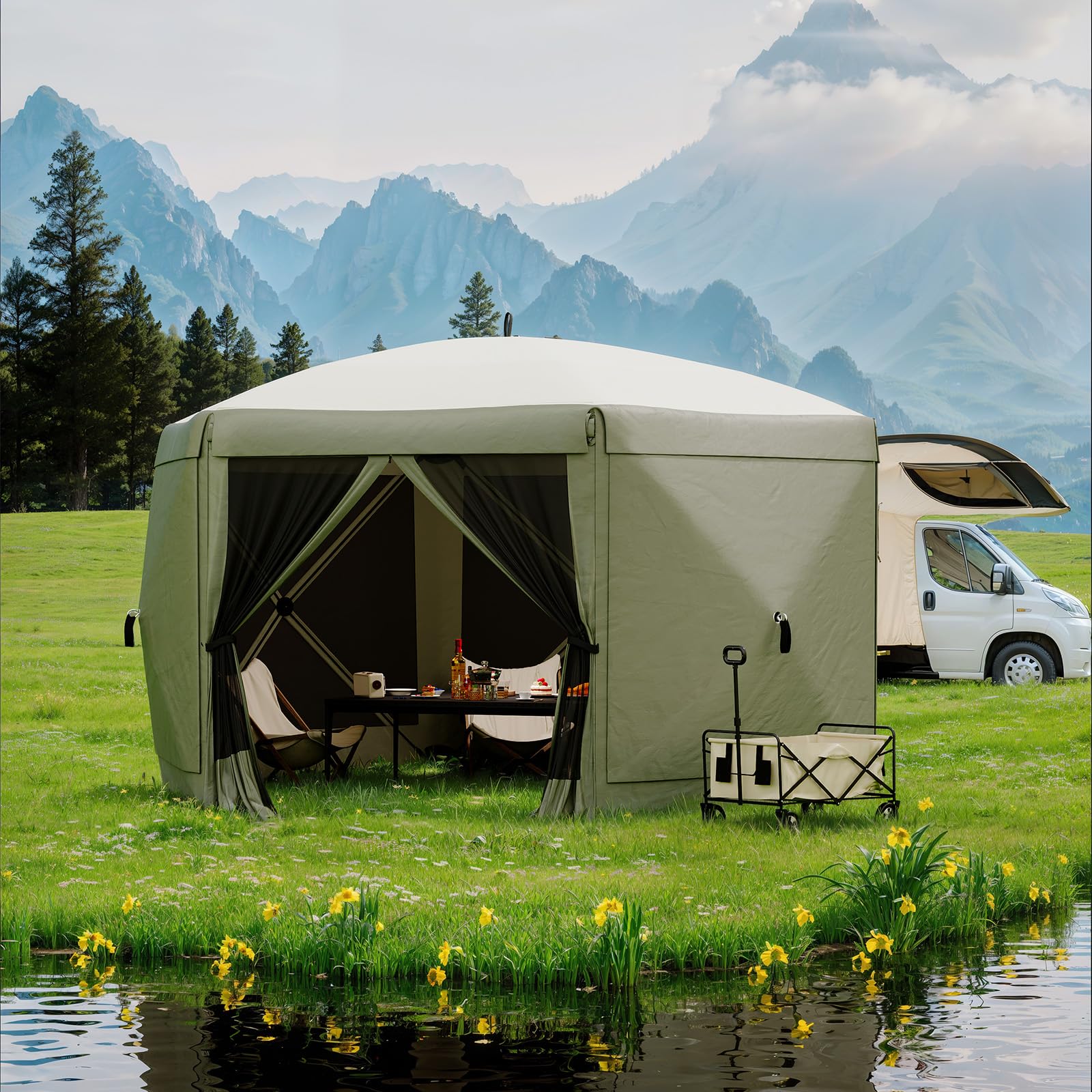 GarveeLife packed in carry bag for compact transport and simple storage