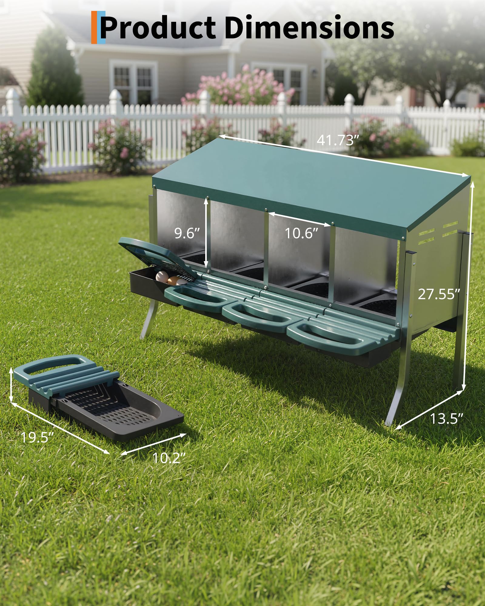 GarveeLife close-up of galvanized steel frame showing durable rust-resistant finish