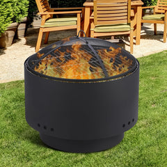 GarveeLife closeup of mesh lid spark screen, reducing flying embers for safer fires