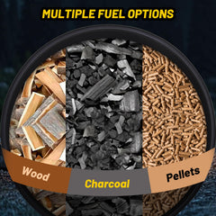 GarveeLife cooking grate over flames, useful for grilling and campfire meals