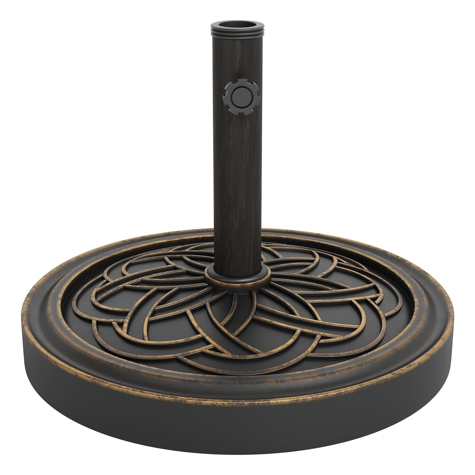GarveeLife front view of umbrella base showing stable design and outdoor use benefit
