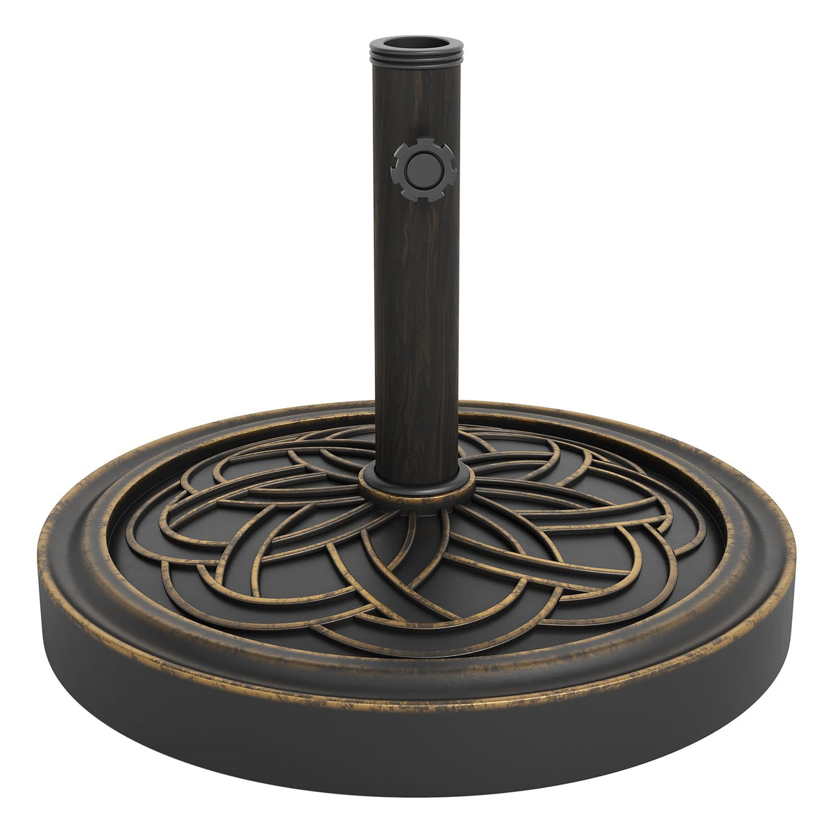 GarveeLife front view of umbrella base showing stable design and outdoor use benefit