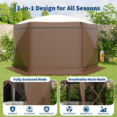 GarveeLife mesh panel zipper detail highlighting insect protection and ventilation benefit