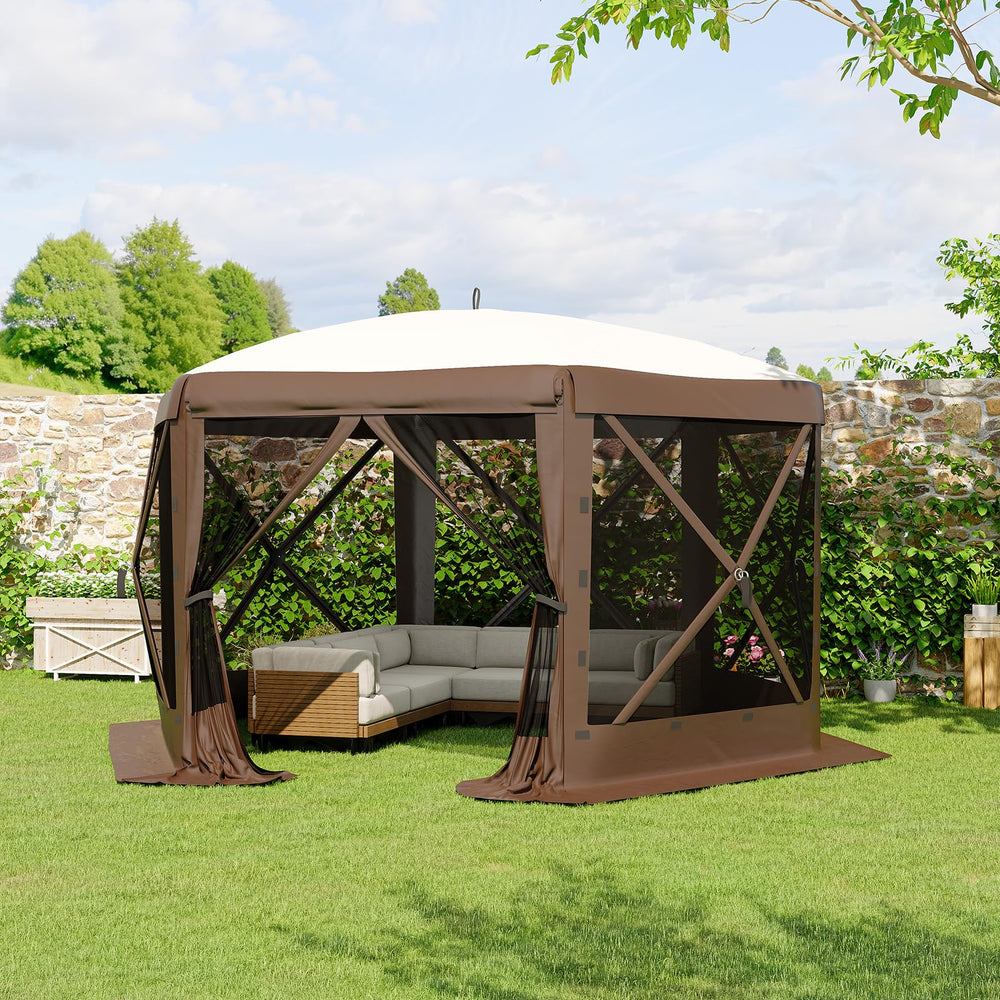 GarveeLife gazebo folded inside carry bag showing compact transport and storage benefit