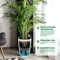 GarveeLife inner reservoir detail displaying hidden self-watering tank benefit