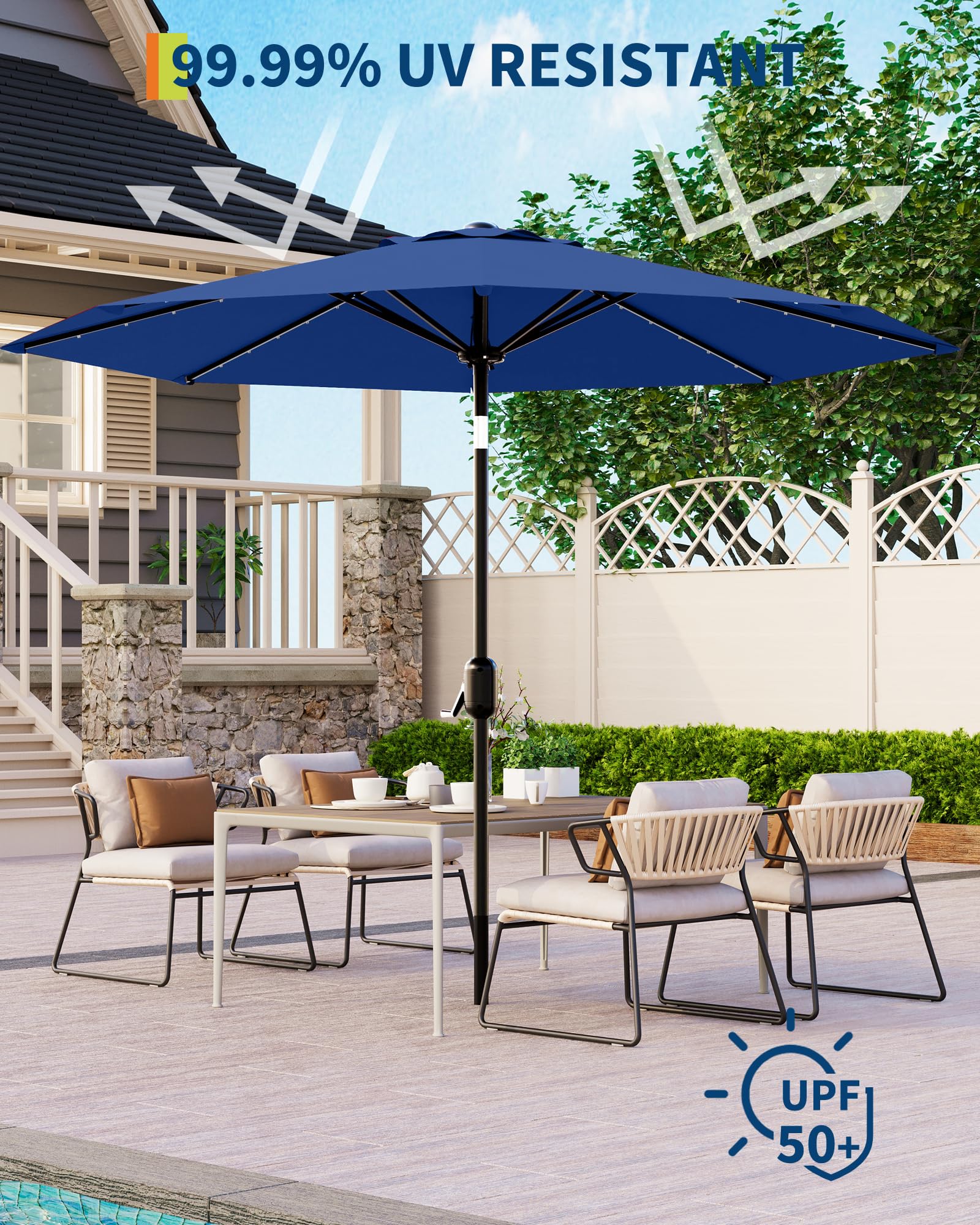 GarveeLife LED lights illuminated evening creating cozy night ambiance