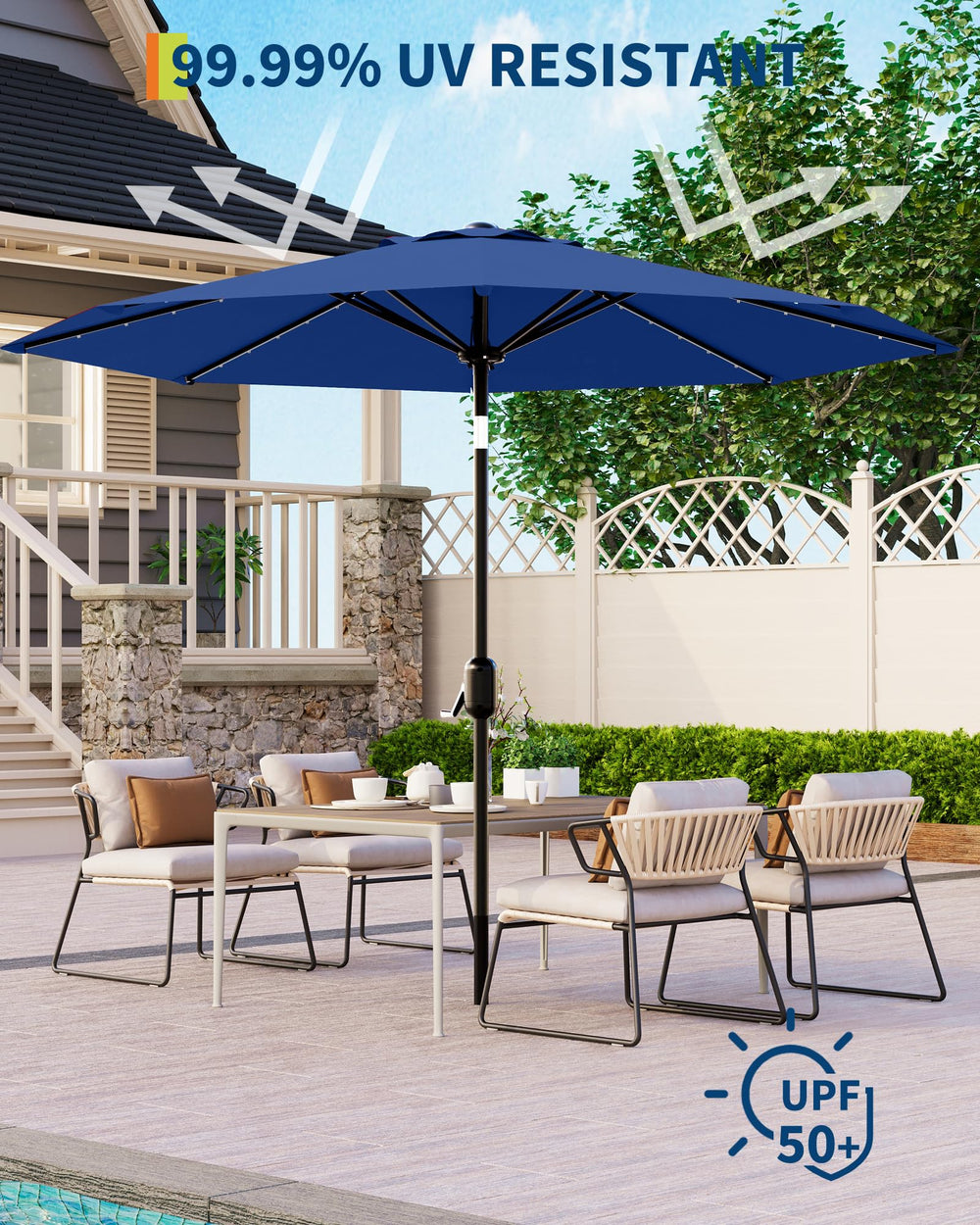 GarveeLife LED lights illuminated evening creating cozy night ambiance