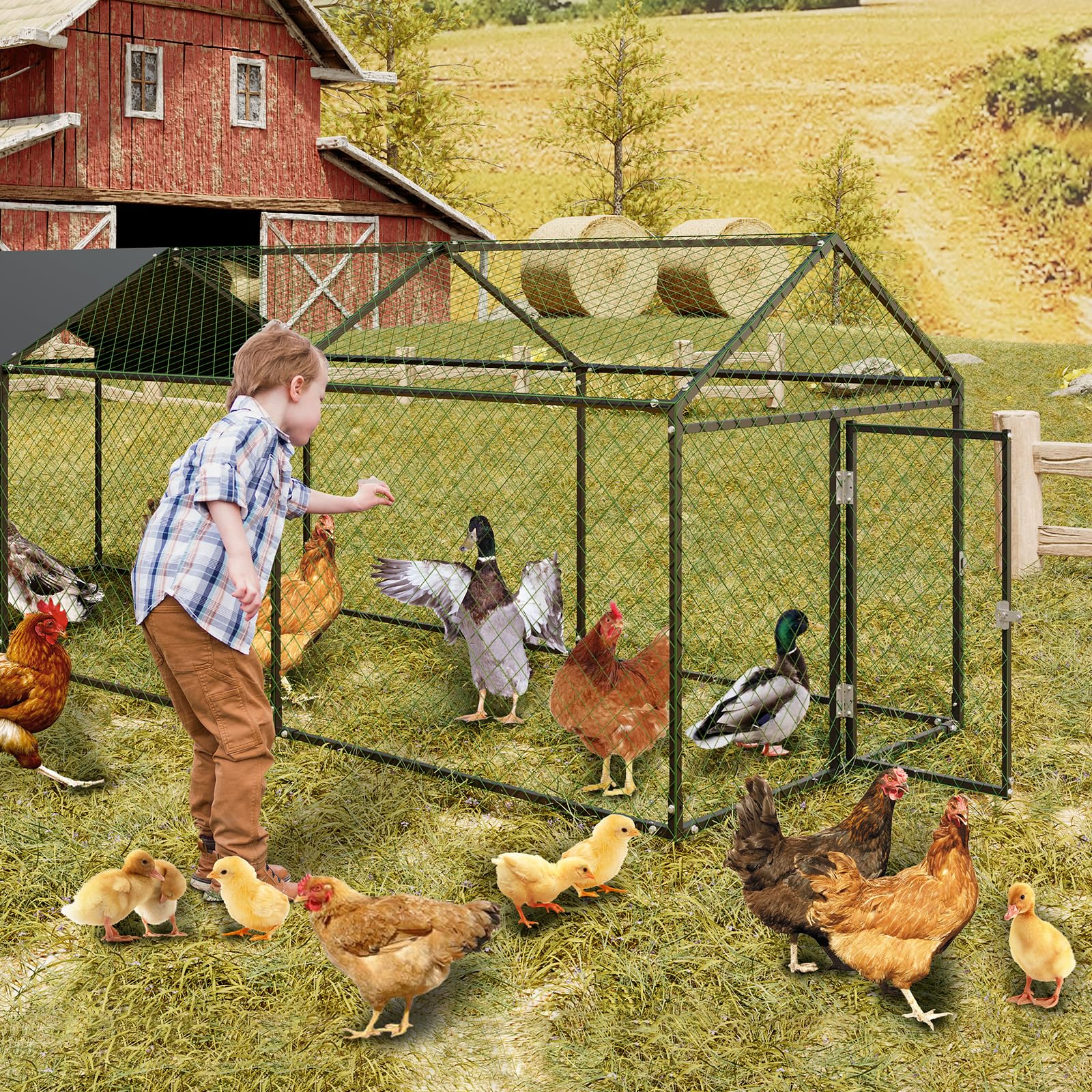 GarveeLife lockable door frame ensuring secure, predator-resistant access