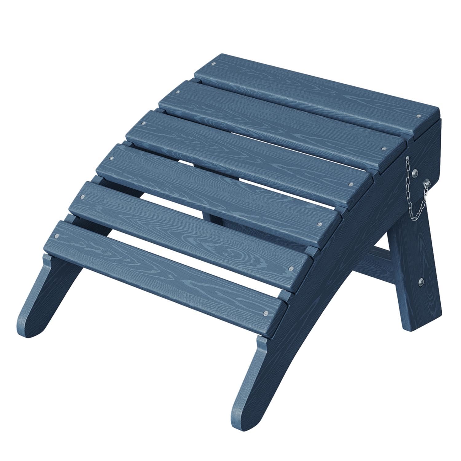 GarveeLife ottoman front view showing navy color and stable design for comfortable lounging