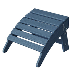 GarveeLife ottoman front view showing navy color and stable design for comfortable lounging