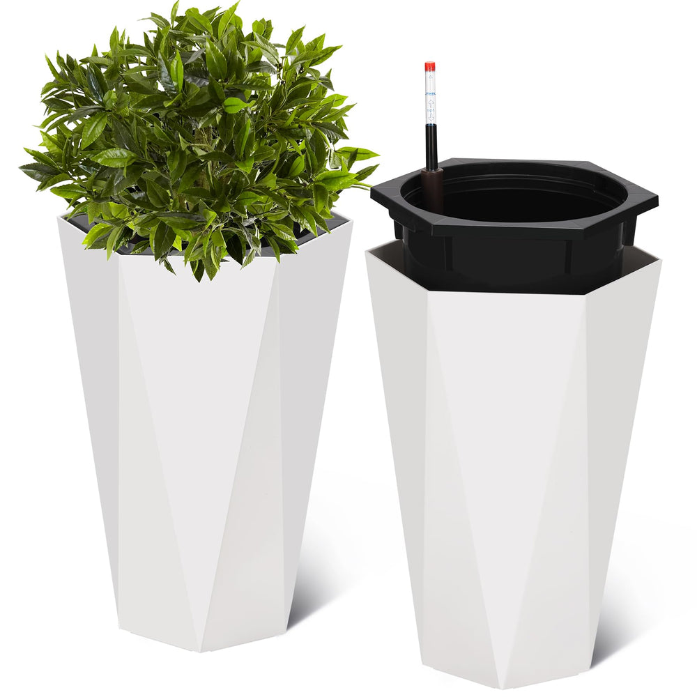 GarveeLife planter bottom view showing drainage and stable footing for safety