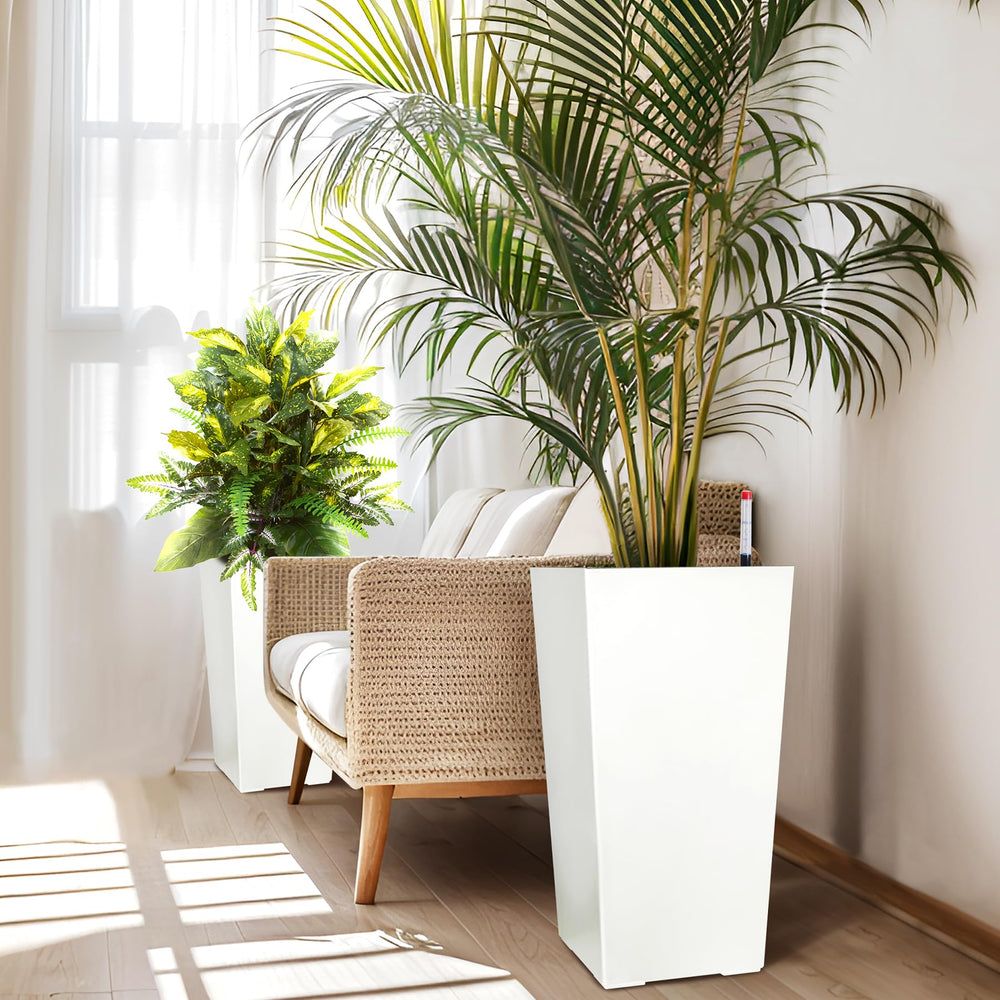 GarveeLife planter staged on patio with greenery demonstrating effortless outdoor styling