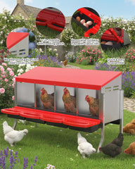 GarveeLife swing perch detail that encourages natural nesting behavior and gentler hen entry
