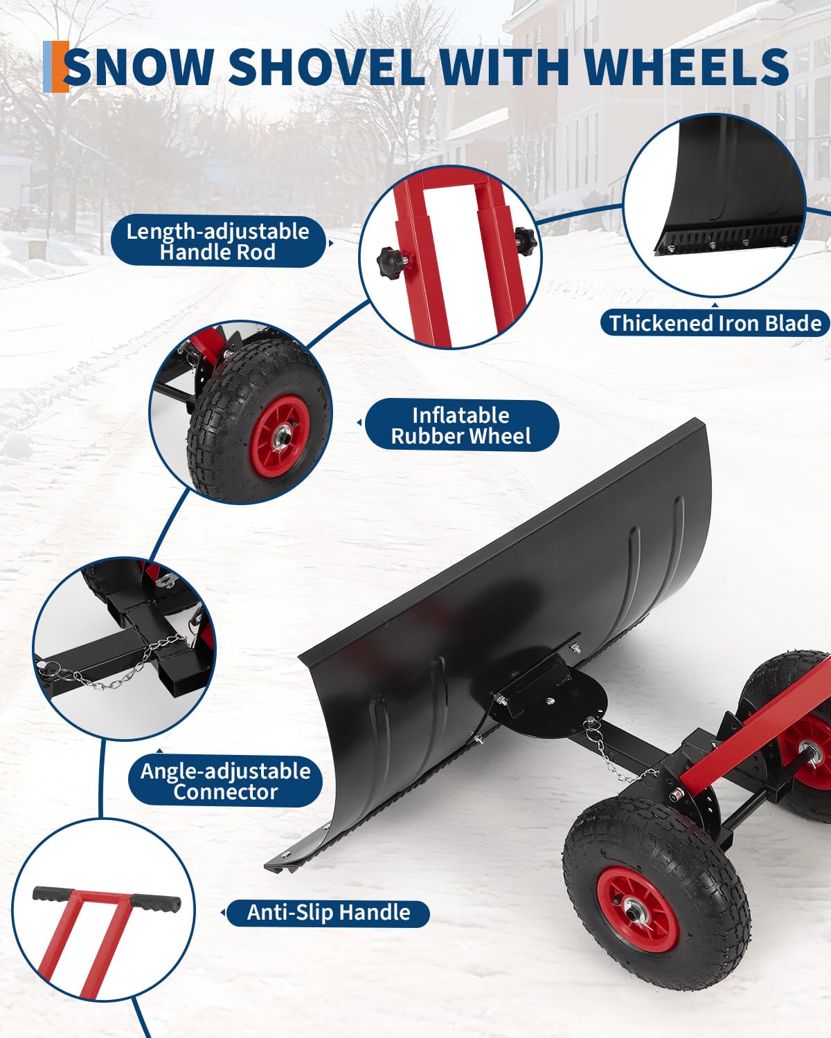 GarveeTech close-up of reinforced blade edge improving durability and better ground grip
