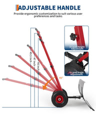 GarveeTech adjustable T-handle with non-slip grip for reduced back strain and control