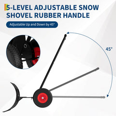 GarveeTech textured 10-inch wheel detail for better grip on ice
