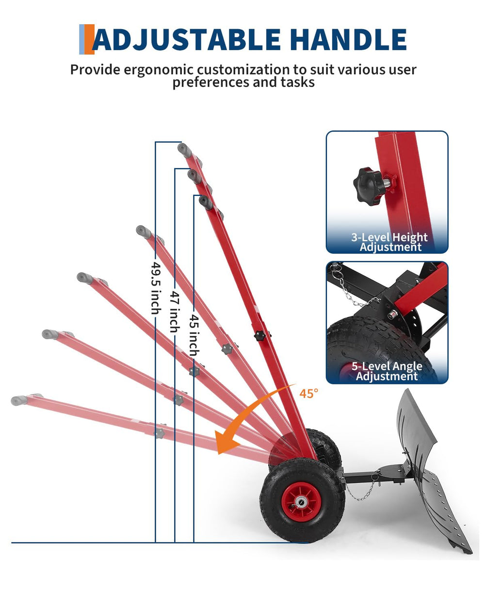 GarveeTech 10-inch anti-skid wheel showing improved traction