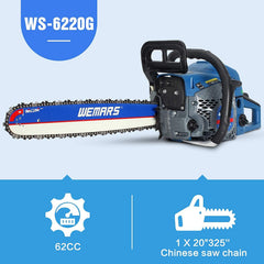 GARWINNER chain oil reservoir and pump close-up that ensures automatic lubrication