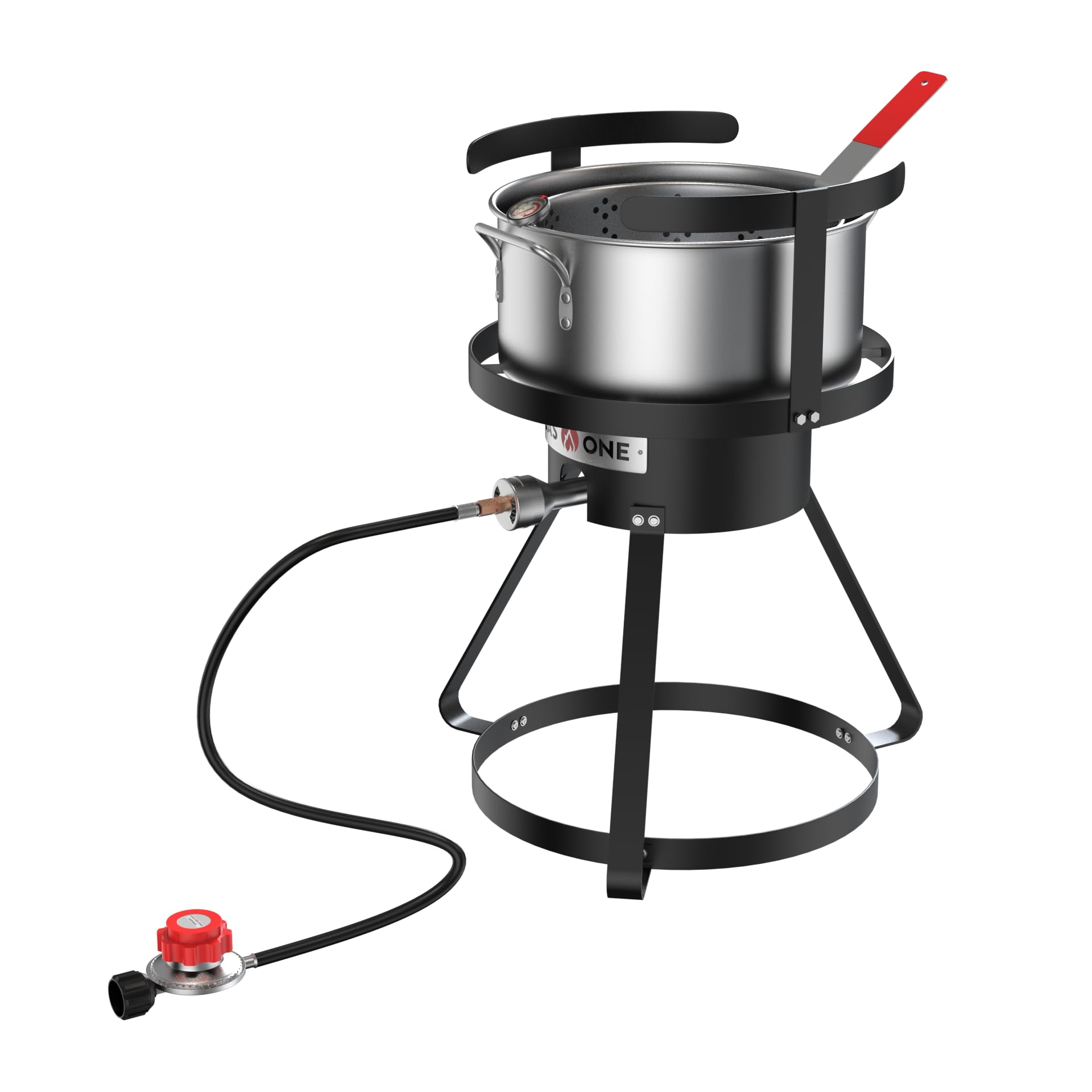 Gas One complete fryer kit front view showing components and easy setup benefit