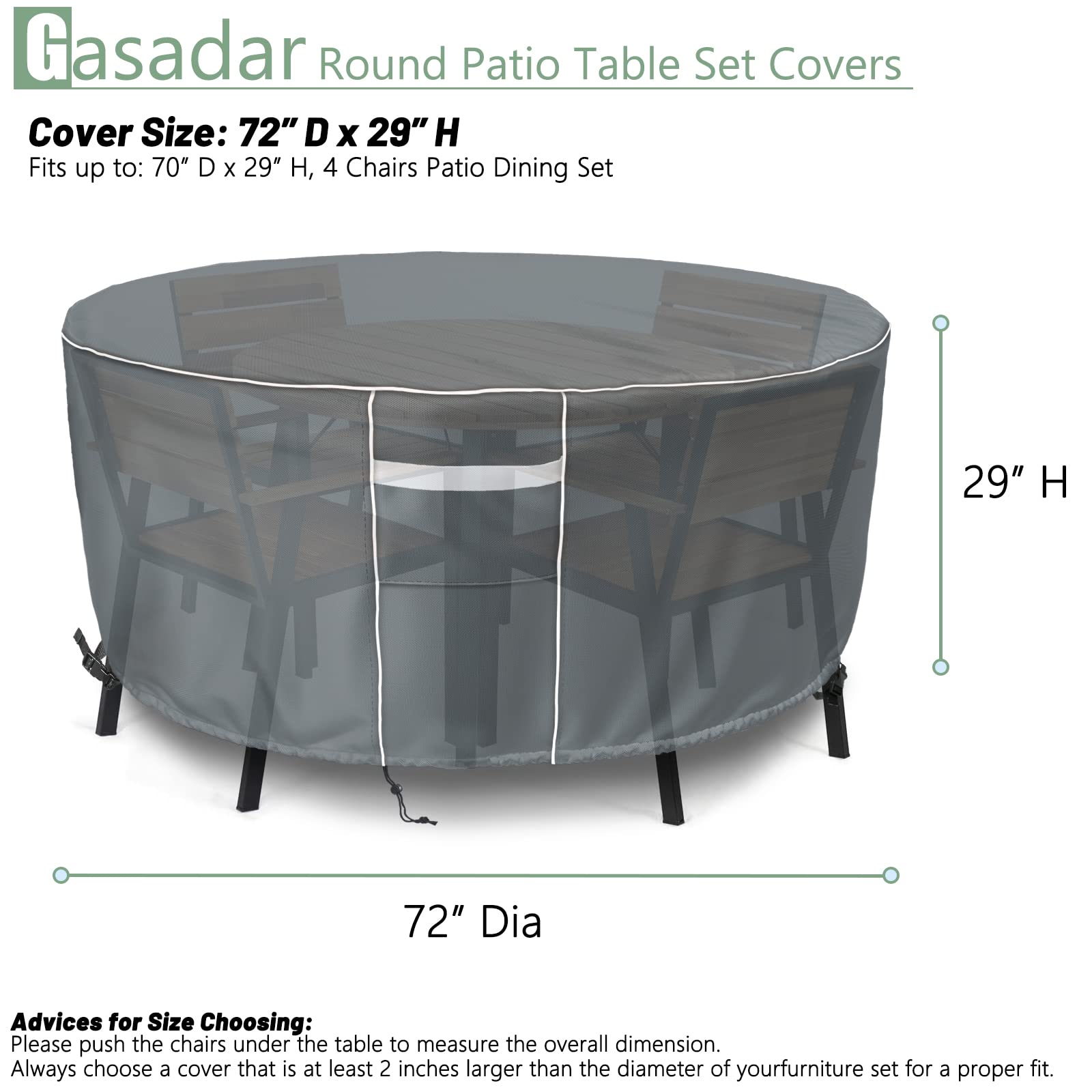 Gasadar close-up of 600D fabric texture showing durable weave and water resistance