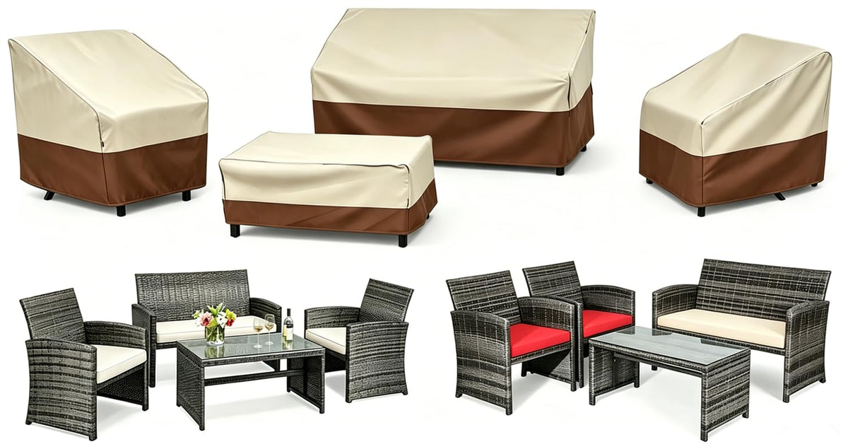 Gasadar front view set showing full beige and brown cover protection