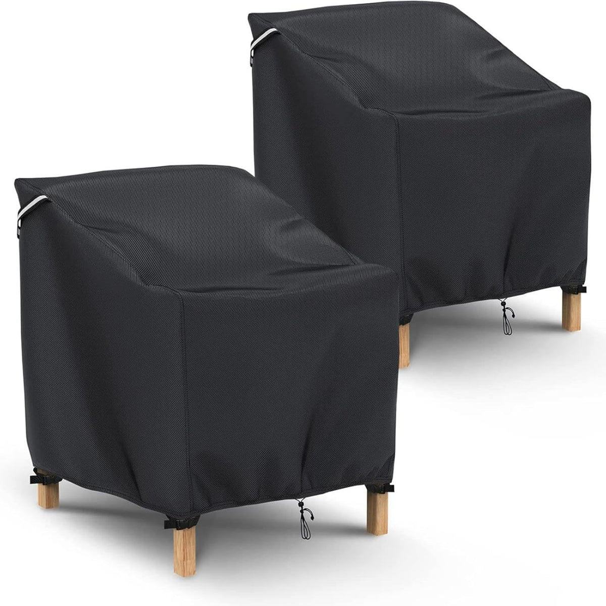 Gasadar front view showing two covered patio chairs protecting furniture