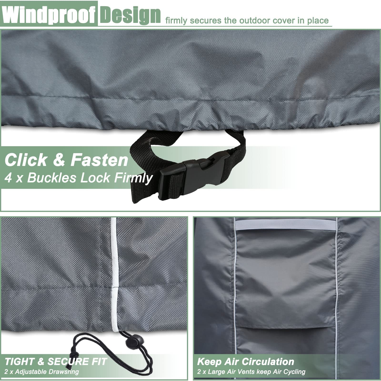 Gasadar handle view while fitting cover for easy removal and convenient handling