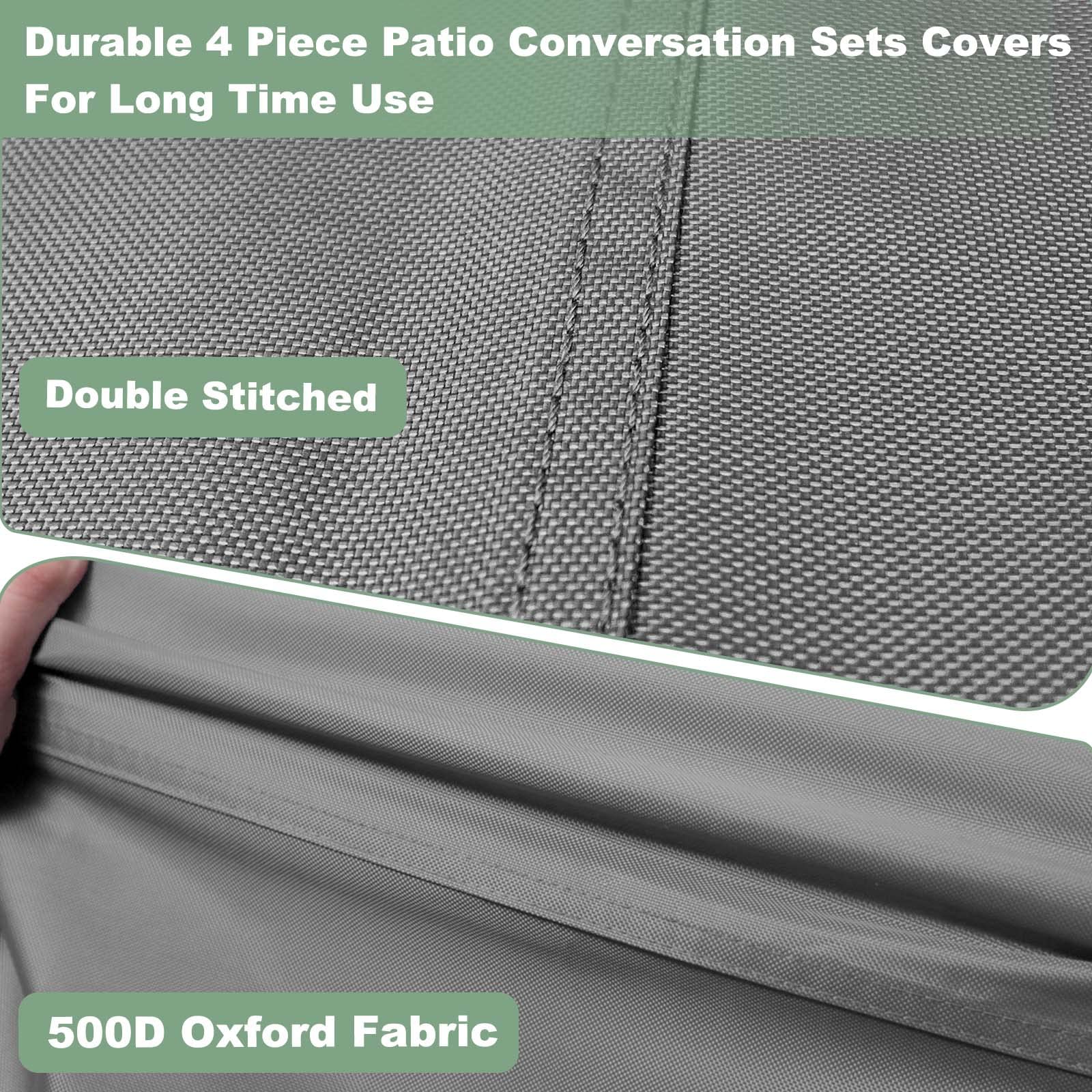 Gasadar covered conversation set in use on deck protecting furniture from weather