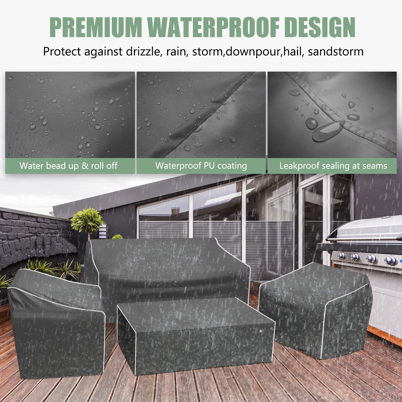 Gasadar seam and PU backing detail demonstrating waterproof barrier