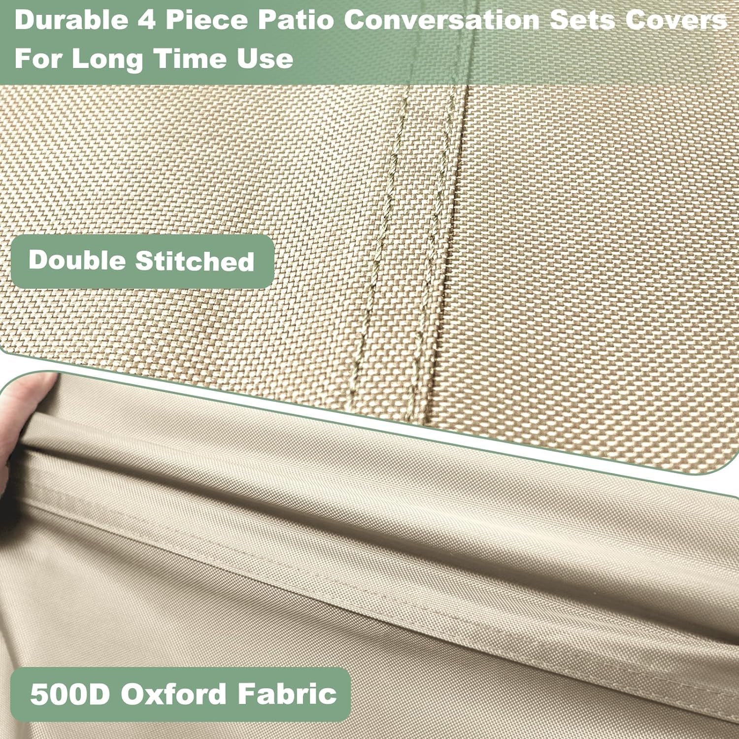 Gasadar seam detail displaying PU coating and taped seams for waterproofing benefit