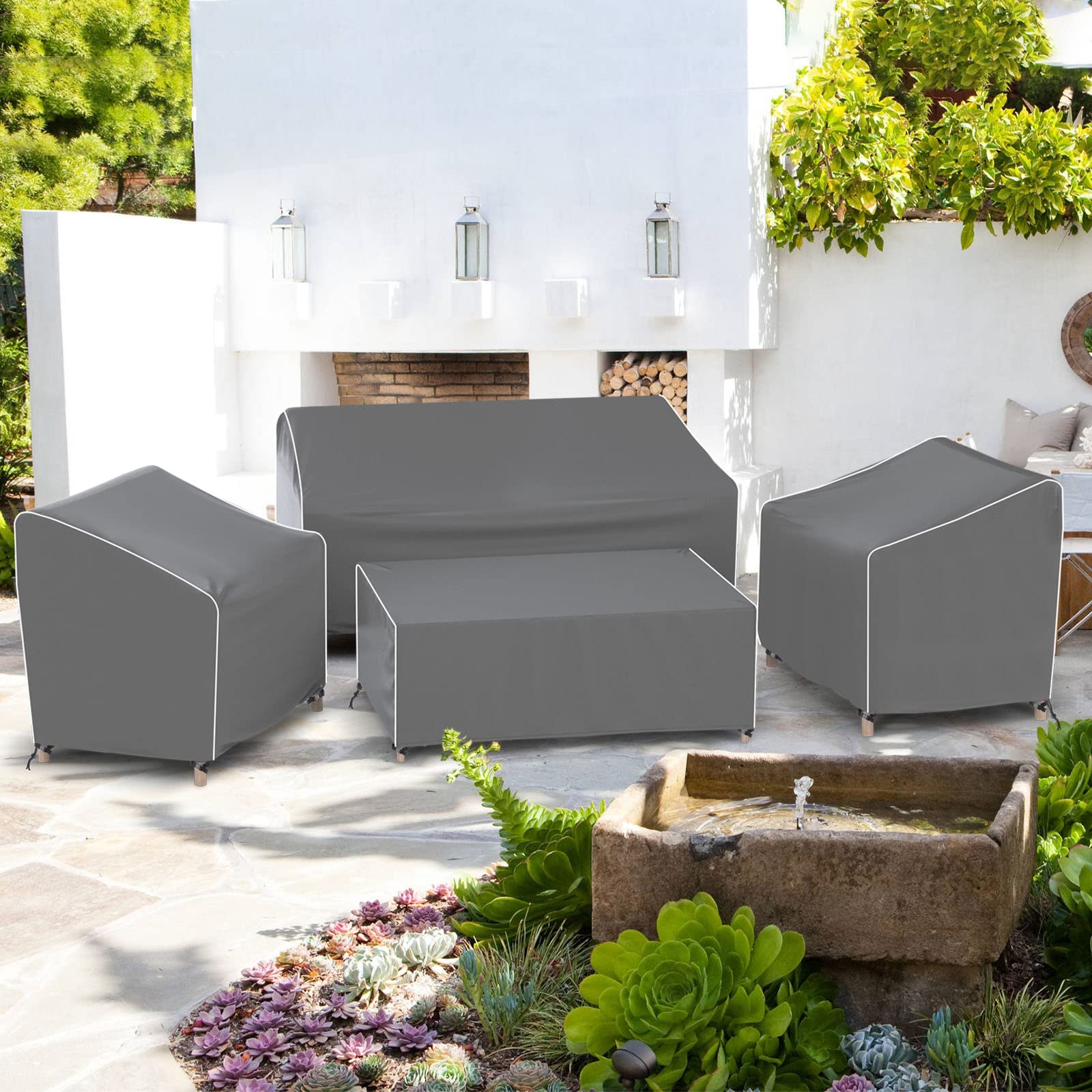 Gasadar folded covers in storage bag for compact convenient storage