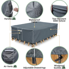 Gasadar water beading on cover surface demonstrating waterproofing