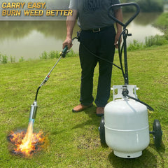 GasBRUH ergonomic curved handle close up for one‑handed control and comfort benefit