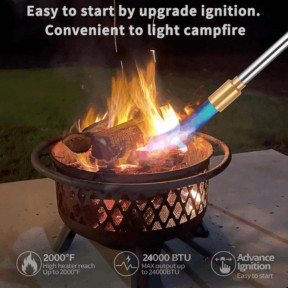 GasBRUH igniter close-up showing piezo ignition for quick starts