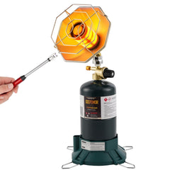 Gasfargo heater front view showing compact design and fast outdoor warmth