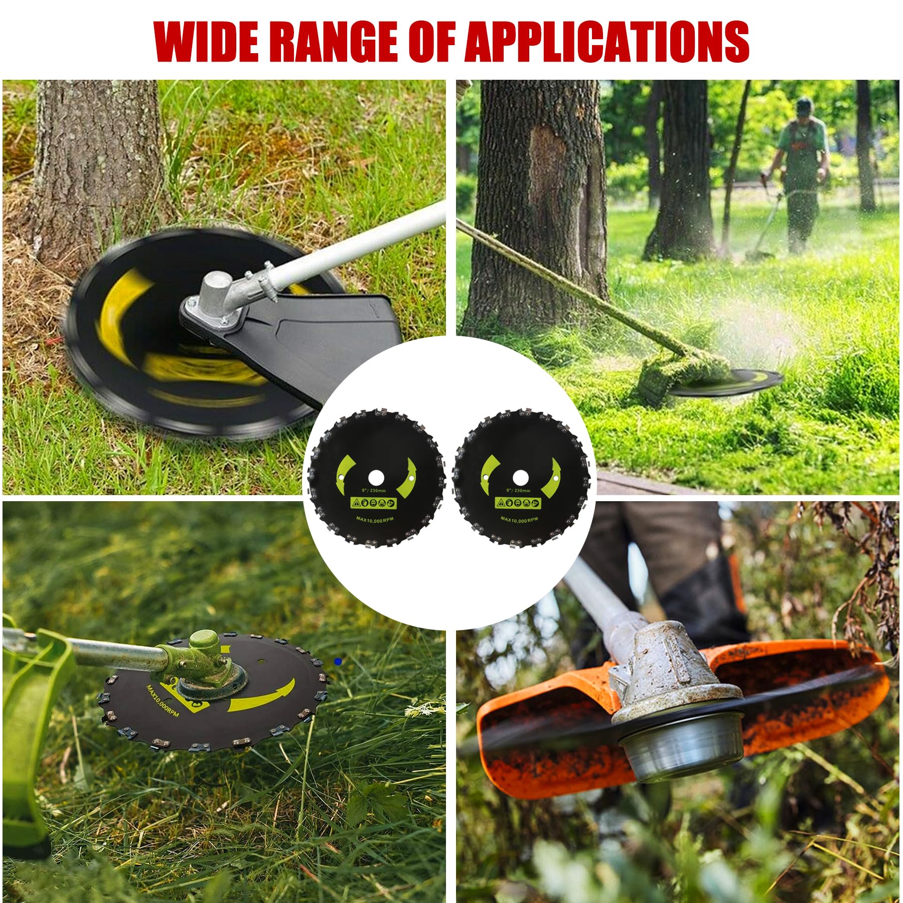 Gashwer lifestyle shot clearing land, efficient cutting for brush and saplings