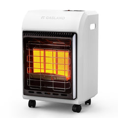 GASLAND front view of white cabinet heater showing compact design and efficient heating