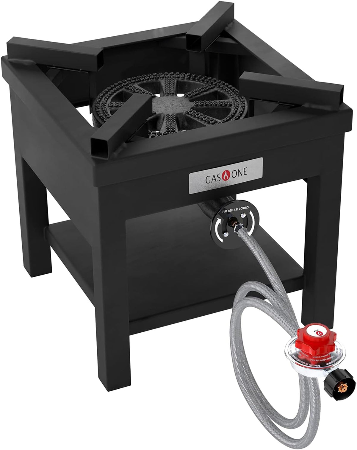 Gas One B-5350A front view showing stable frame and burner, durable cooking